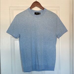Theory Sky Blue Crew Neck Tee